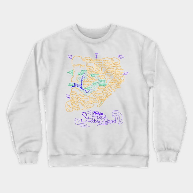 Staten Island Crewneck Sweatshirt by andryn